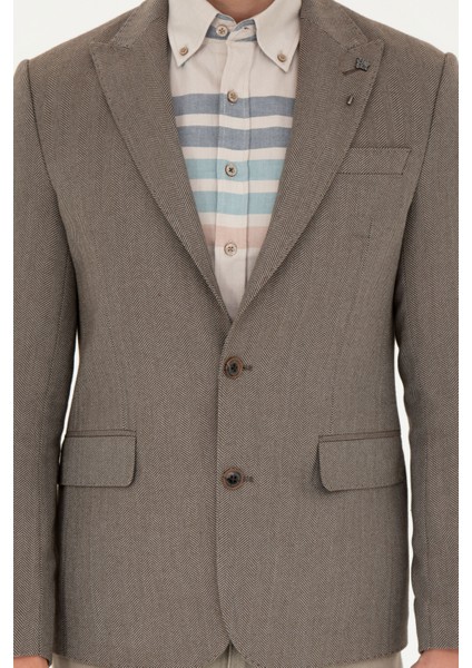 Erkek Kahverengi Ceket 50273341-VR029