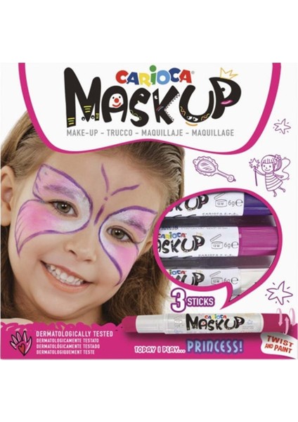 Carioca Mask Up Yüz Boyası 3 Renk Princess