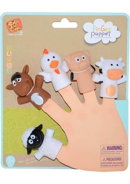 Finger Puppet Hayvan Figürlü Parmak Kuklası