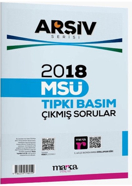 2018 Msü Çıkmış Sorular Tamamı Video Çözümlü