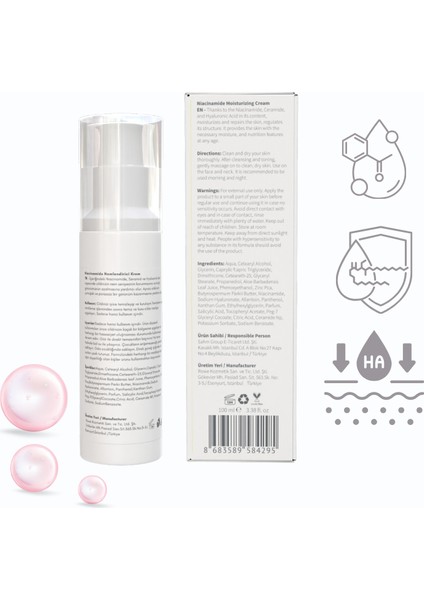 - Niacinamide – Moisturizing Cream (YAĞLI VE KARMA CİLT İÇİN) x 2
