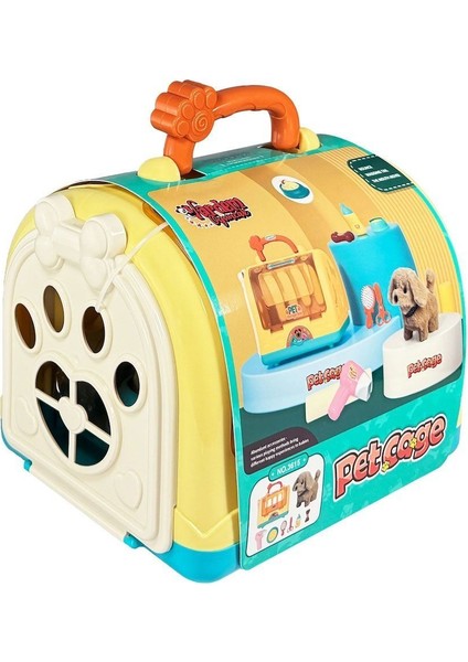 JND-3615 Taşıma Çantalı Hareketli Pilli Köpek Set (Pet Shop) -Vardem Oyuncak