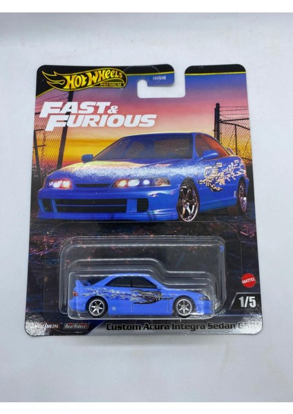 Premium Custom Integra Sedan Gsr Mavi *fast And Furious