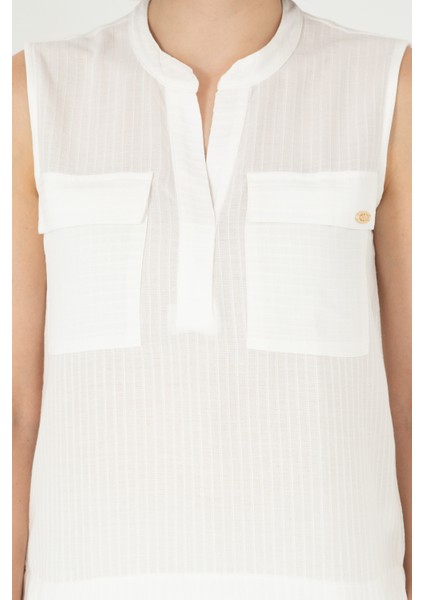 Kadın Ekru Tişört 50283361-VR019