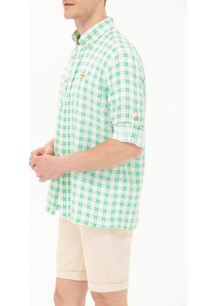 Erkek Nil Gömlek Desenli 50263337-VR083