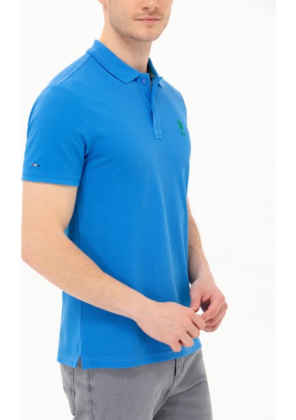 Erkek Saks Tişört Basic 50266337-VR045