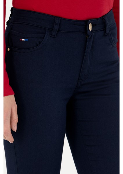 Kadın Lacivert Pantolon (Kanvas-Chino) 50271910-VR033