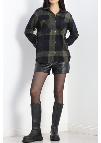 Çift Cep Oduncu Gömlek Siyahhaki - 20905.1874. fırsatları