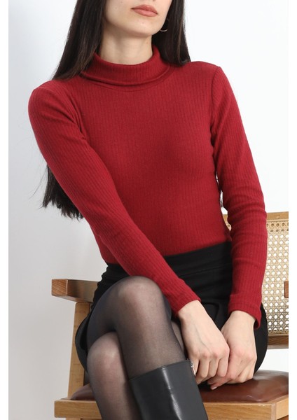 Raporlu Tam Yaka Body Bordo - 40072.1567. fırsatları