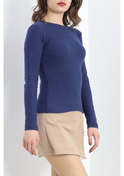 Raporlu Bisiklet Yaka Body Lacivert - 50042.1567. modelleri