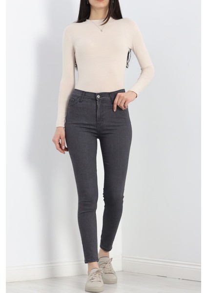 Dar Paça Kot Pantolon Gri - 20403.1778. modelleri