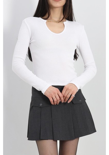 Yaka Zincirli Body Beyaz - 19448.599. fırsatları