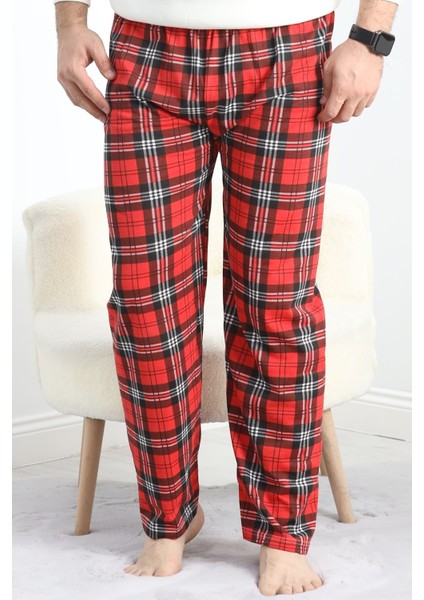 Erkek Pijama Altı Kırmızısiyah - 18529.1838.
