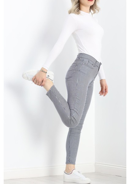Dar Paça Kot Pantolon Laciçizgili - 20901.1831. fiyatları