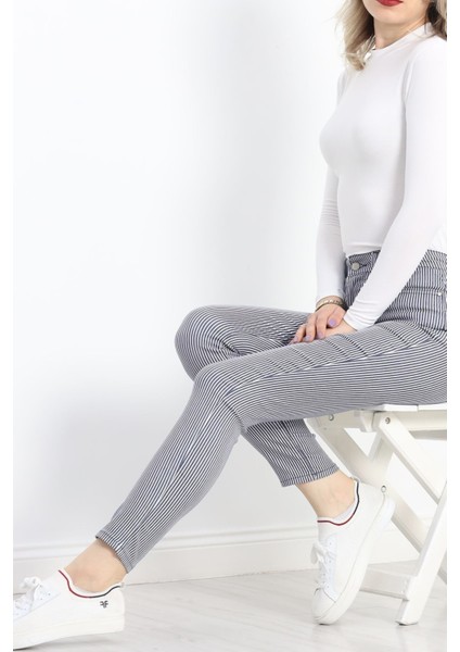 Dar Paça Kot Pantolon Laciçizgili - 20901.1831. fırsatları