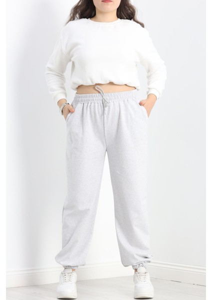 Büyük Beden Eşofman Altı Gri - 20095.1250. fırsatları