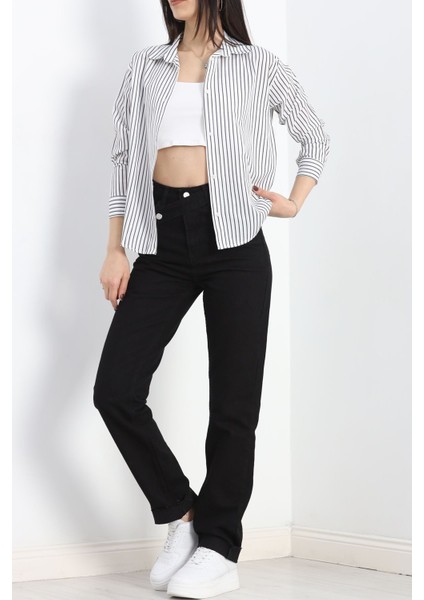 Çizgili Gömlek Beyazsiyah - 19335.1874. fiyatları