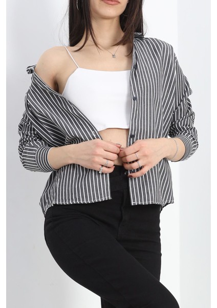 Çizgili Gömlek Fümebeyaz - 19335.1874. modelleri