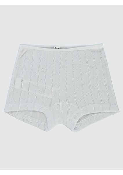 Kız Çocuk 3'lü Boxer Set 2-10 Yaş Beyaz fırsatları
