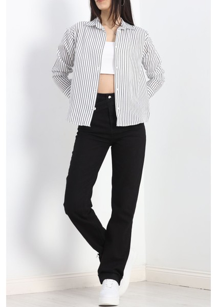 Çizgili Gömlek Beyazsiyah - 19335.1874. fırsatları