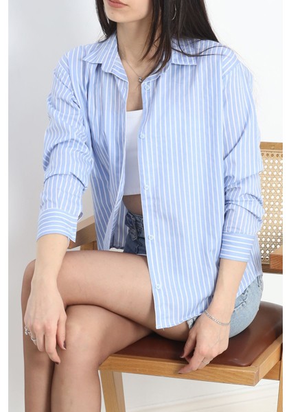 Çizgili Gömlek Mavibeyaz - 19335.1874. indirimleri
