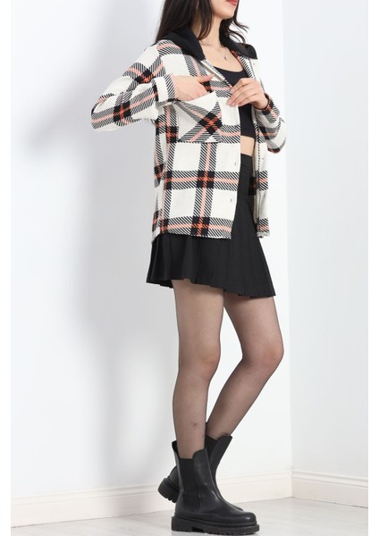 Kapşonlu Oduncu Gömlek Siyahturuncu - 19289.1874. fırsatları