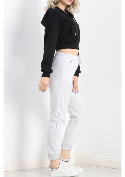 Çımalı Paça Lastikli Eşofman Altı Gri - 20092.1250. fiyatları