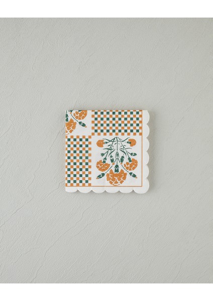 Retro Botanique 20'li Kağıt Peçete Yeşil