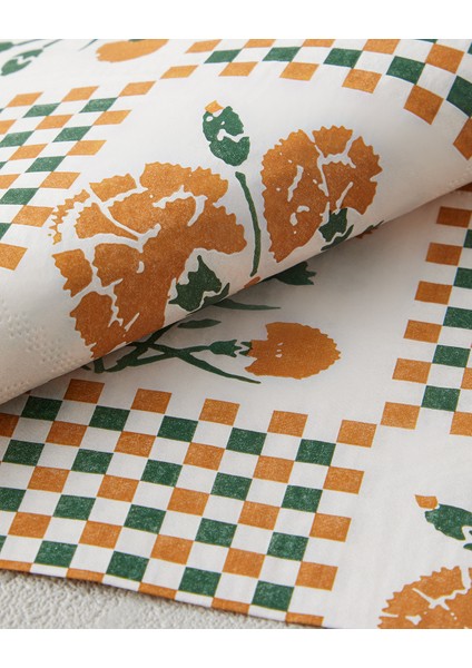 Retro Botanique 20'li Kağıt Peçete Yeşil modelleri