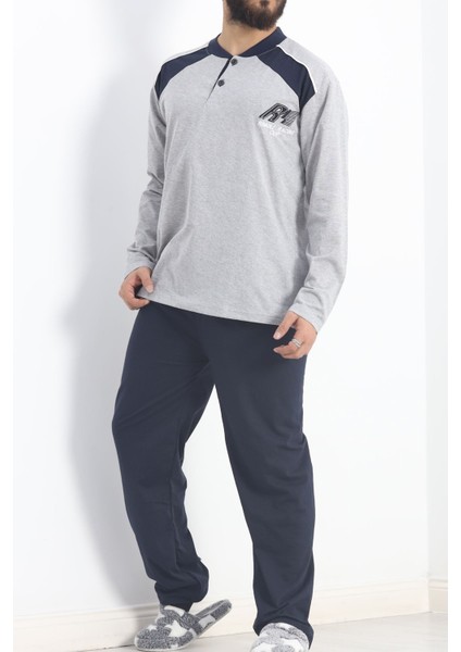 Erkek Pijama Takımı Gri - 20215.1838. indirimleri