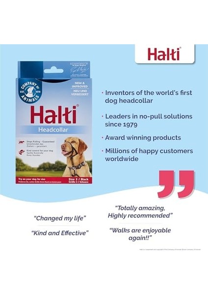 ‎Company of Animals Company Of Animals Halti Ağızlıklı Tasma Boyut 3 Siyah fırsatları