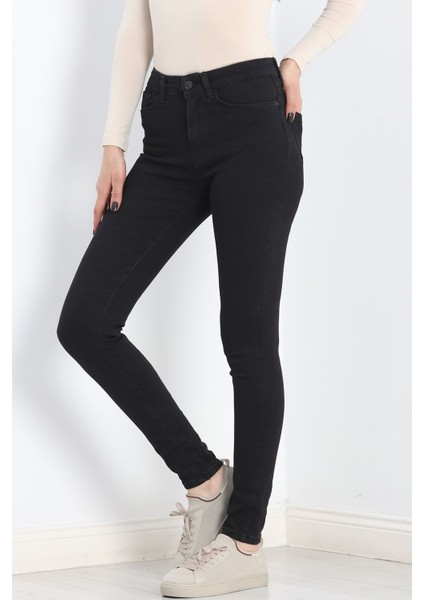 Dar Paça Kot Pantolon Siyah - 20265.1831. fırsatları