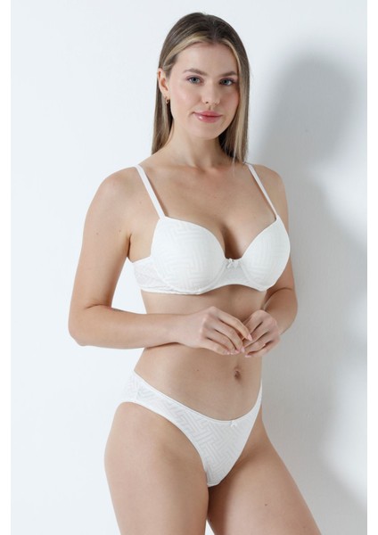 Sütyen Takım Labirent Desen Dolu Ekru - 2549.1783. fiyatları