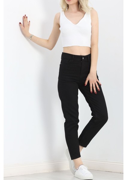 Mom Boyfriend Jeans Siyah - 20432.1778. fiyatları