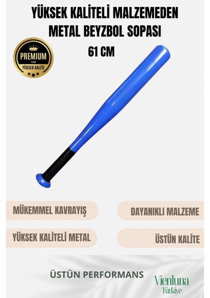 Özel Üretim Üstün Tutuş Sağlayan Kırılmaz Ultra Dayanıklı Metal Süper Baseball Beyzbol Sopası 61 cm