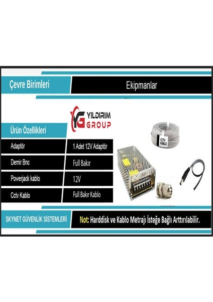 16 Kameralı 2 Mp Ahd Güvenlik Kamera Sistemi Hac-B1A21-0360B