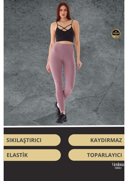Deluxe Tasarım Vücut Şekillendiren Toparlayıcı Kaymaz Esnek Şık Spor Model Rahat Kullanım Tayt fiyatları