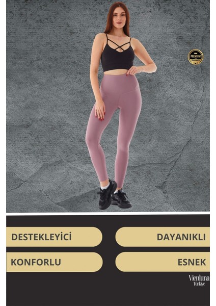 Deluxe Tasarım Vücut Şekillendiren Toparlayıcı Kaymaz Esnek Şık Spor Model Rahat Kullanım Tayt fırsatları