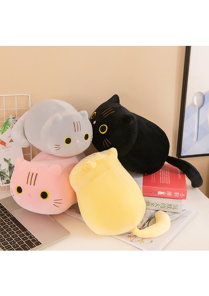 Kedi Peluş Oyuncak Sevimli Silindirik Yastık Yatak Yastık Yastık (Yurt Dışından) fiyatları