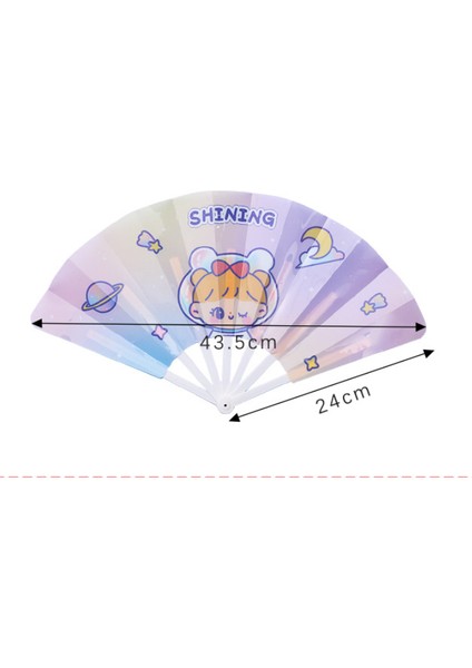 Karikatür Katlanır Fan Öğrenci Yaz Pp Küçük Fan Çocuk si Yaratıcı El Kranklı Fan (Yurt Dışından) modelleri