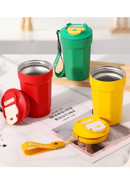 Sekizgen Kahve Termos Kupa Paslanmaz Çelik Araba Yalıtımlı Su Bardağı Açık Halat Fincan(Iki Girerek) (Yurt Dışından) indirimleri