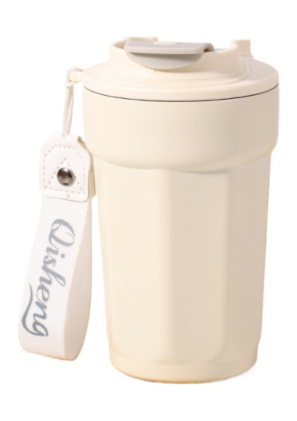 Sekizgen Kahve Termos Kupa Paslanmaz Çelik Araba Yalıtımlı Su Bardağı Açık Halat Fincan(Iki Girerek) (Yurt Dışından)