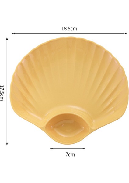 Ev Mutfak Yemeği Kabuk Şeklinde Yemek Tabağı (Yurt Dışından)