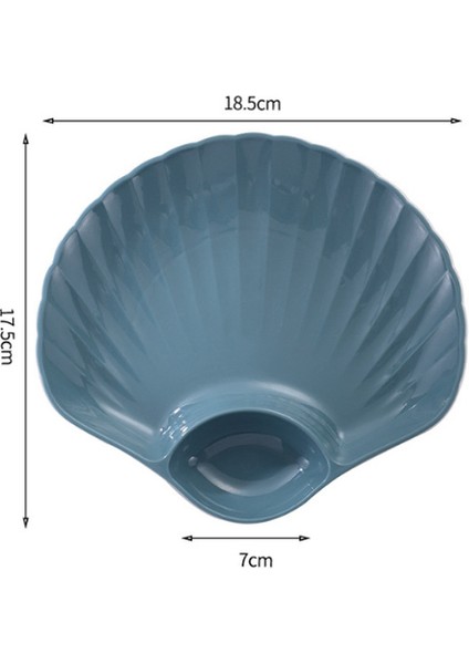 Ev Mutfak Yemeği Kabuk Şeklinde Yemek Tabağı (Yurt Dışından)