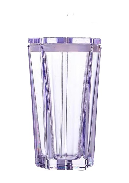 Beş Köşeli Yıldız Cam Renkli Gradyan Bardak, Yüksek Görünümlü Pipetli Bardak (Ikili Paket) (Yurt Dışından)