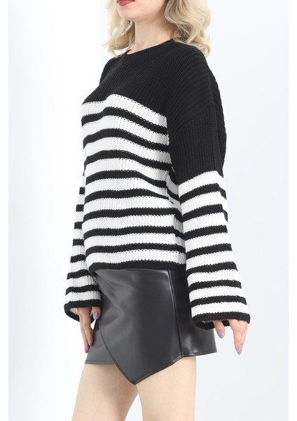 Ispanyol Kol Triko Bluz Siyahkemik - 11196.1577. indirimleri