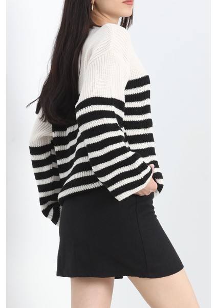 Ispanyol Kol Triko Bluz Lattesiyah - 11196.1577. fırsatları