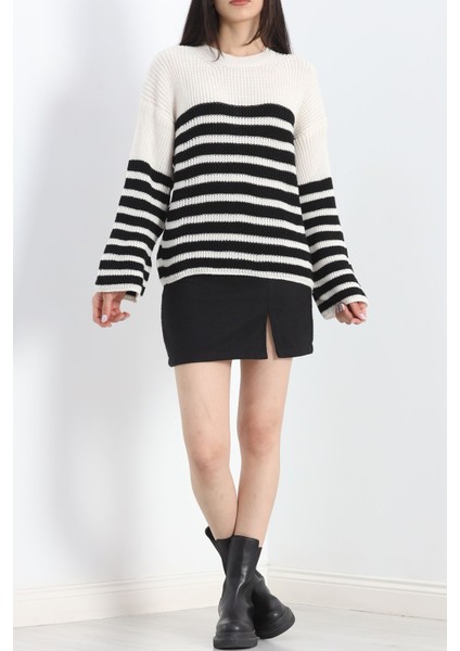 Ispanyol Kol Triko Bluz Lattesiyah - 11196.1577. indirimleri