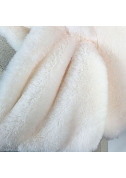 Kadınlar Kış Kalınlaşmak Peluş Sahte Tavşan Kürk Eşarp Düz Renk Isıtıcı Atkısı, Boyut: 96 X 15cmsıyah (Yurt Dışından)