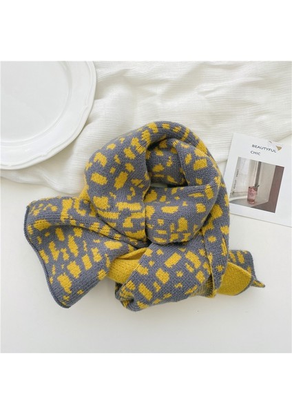 Çocuk Örgü Eşarp 122 X 20cmsarı (Yurt Dışından)